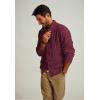 imagePJ PAUL JONES Mens Cardigan Sweaters Stand Collar Long Sleeve Cable Knit Button Down SweaterWine