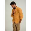 imagePJ PAUL JONES Mens Cardigan Sweaters Stand Collar Long Sleeve Cable Knit Button Down SweaterYellow