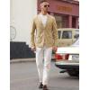 imagePJ PAUL JONES Mens Casual Sport Coats Two Buttons Lightweight Business Sport BlazerKhaki
