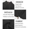 imagePJ PAUL JONES Mens Full Zipper Cardigan Casual Stand Collar Cardigan Sweater Ribbed Knit Long Sleeve SweaterDark Grey