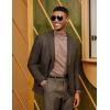 imagePJ PAUL JONES Mens Herringbone Blazer Vintage Tweed Wool Blend Sport Coat JacketCoffee32