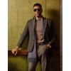 imagePJ PAUL JONES Mens Herringbone Blazer Vintage Tweed Wool Blend Sport Coat JacketCoffee32