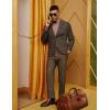imagePJ PAUL JONES Mens Herringbone Blazer Vintage Tweed Wool Blend Sport Coat JacketCoffee32