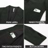 imagePJ PAUL JONES Mens Herringbone Blazer Vintage Tweed Wool Blend Sport Coat JacketDark Green32