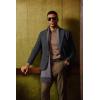 imagePJ PAUL JONES Mens Herringbone Blazer Vintage Tweed Wool Blend Sport Coat JacketDark Grey32