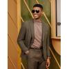 imagePJ PAUL JONES Mens Herringbone Blazer Vintage Tweed Wool Blend Sport Coat JacketKhaki32