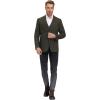 imagePJ PAUL JONES Mens Herringbone Tweed Blazer British Wool Blend Sport Coat JacketArmy Green
