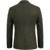 imagePJ PAUL JONES Mens Herringbone Tweed Blazer British Wool Blend Sport Coat JacketArmy Green