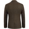 imagePJ PAUL JONES Mens Herringbone Tweed Blazer British Wool Blend Sport Coat JacketBrown