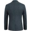 imagePJ PAUL JONES Mens Herringbone Tweed Blazer British Wool Blend Sport Coat JacketDark Blue