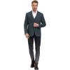 imagePJ PAUL JONES Mens Herringbone Tweed Blazer British Wool Blend Sport Coat JacketDark Blue
