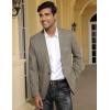 imagePJ PAUL JONES Mens Herringbone Tweed Blazer British Wool Blend Sport Coat JacketKhaki