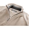 imagePJ PAUL JONES Mens Quarter Zip Pullover Sweater Turtleneck Raglan Long Sleeve SweatersBeige