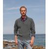 imagePJ PAUL JONES Mens Quarter Zip Pullover Sweater Turtleneck Raglan Long Sleeve SweatersDark Gray