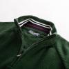 imagePJ PAUL JONES Mens Quarter Zip Pullover Sweater Turtleneck Raglan Long Sleeve SweatersDark Green