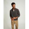 imagePJ PAUL JONES Mens Quarter Zip Pullover Sweater Turtleneck Raglan Long Sleeve SweatersKhaki