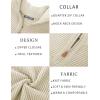imagePJ PAUL JONES Mens Quarter Zip Pullover Sweaters Casual Slim Fit Knit Texture SweaterApricot