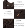 imagePJ PAUL JONES Mens Quarter Zip Pullover Sweaters Casual Slim Fit Knit Texture SweaterDark Coffee