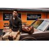 imagePJ PAUL JONES Mens Quarter Zip Pullover Sweaters Casual Slim Fit Knit Texture SweaterDark Coffee