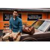 imagePJ PAUL JONES Mens Quarter Zip Pullover Sweaters Casual Slim Fit Knit Texture SweaterLake Blue
