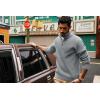 imagePJ PAUL JONES Mens Quarter Zip Pullover Sweaters Casual Slim Fit Knit Texture SweaterLight Gray