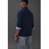 imagePJ PAUL JONES Mens Quarter Zip Sweater Slim Fit Casual Pullover Sweater Mock Neck Polo SweatersDark Blue