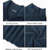 imagePJ PAUL JONES Mens Quarter Zip Sweaters Slim Fit Long Sleeve Casual Pullover Sweater Knit Textured Mock Neck Polo SweatersBlue