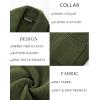 imagePJ PAUL JONES Mens Shawl Collar Cardigan Sweaters Knit Textured Sweater Button Down CardigansArmy Green