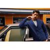 imagePJ PAUL JONES Mens Shawl Collar Cardigan Sweaters Knit Textured Sweater Button Down CardigansBlue