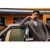 imagePJ PAUL JONES Mens Shawl Collar Cardigan Sweaters Knit Textured Sweater Button Down CardigansDlight Khaki