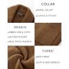 imagePJ PAUL JONES Mens Shawl Collar Cardigan Sweaters Knit Textured Sweater Button Down CardigansLight Coffee