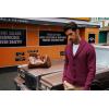 imagePJ PAUL JONES Mens Shawl Collar Cardigan Sweaters Knit Textured Sweater Button Down CardigansRed