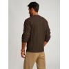 imagePJ PAUL JONES Mens Sweater Crewneck Cable Knit Pullover Sweater Casual Twist Textured SweatersCoffee