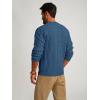 imagePJ PAUL JONES Mens Sweater Crewneck Cable Knit Pullover Sweater Casual Twist Textured SweatersGray Blue