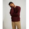 imagePJ PAUL JONES Mens Sweater Crewneck Knit Sweaters Casual Textured Pullover SweaterBurgundy