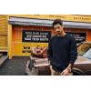 imagePJ PAUL JONES Mens Sweater Crewneck Knit Sweaters Casual Textured Pullover SweaterCharcoal Black