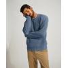 imagePJ PAUL JONES Mens Sweater Crewneck Knit Sweaters Casual Textured Pullover SweaterGray Blue