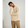 imagePJ PAUL JONES Mens Sweater Crewneck Knit Sweaters Casual Textured Pullover SweaterWhite