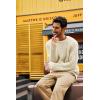 imagePJ PAUL JONES Mens Sweater Crewneck Knit Sweaters Casual Textured Pullover SweaterWhite