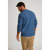 imagePJ PAUL JONES Mens Sweater Crewneck Knit Sweaters Casual Waffle Pullover Sweater for MenBlue