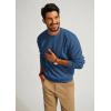 imagePJ PAUL JONES Mens Sweater Crewneck Knit Sweaters Casual Waffle Pullover Sweater for MenBlue