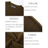 imagePJ PAUL JONES Mens Sweater Crewneck Knit Sweaters Casual Waffle Pullover Sweater for MenCoffee