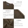 imagePJ PAUL JONES Mens Sweater Crewneck Knit Sweaters Casual Waffle Pullover Sweater for MenDark Brown