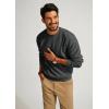 imagePJ PAUL JONES Mens Sweater Crewneck Knit Sweaters Casual Waffle Pullover Sweater for MenDark Gray