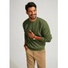 imagePJ PAUL JONES Mens Sweater Crewneck Knit Sweaters Casual Waffle Pullover Sweater for MenGreen
