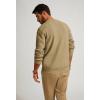 imagePJ PAUL JONES Mens Sweater Crewneck Knit Sweaters Casual Waffle Pullover Sweater for MenKhaki