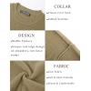 imagePJ PAUL JONES Mens Sweater Crewneck Knit Sweaters Casual Waffle Pullover Sweater for MenKhaki