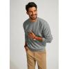 imagePJ PAUL JONES Mens Sweater Crewneck Knit Sweaters Casual Waffle Pullover Sweater for MenLight Gray