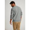 imagePJ PAUL JONES Mens Sweater Crewneck Knit Sweaters Casual Waffle Pullover Sweater for MenLight Gray