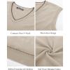 imagePJ PAUL JONES Mens Sweater Vest Wool Blended Knitted Vest Sweaters VNeck Sleeveless Pullover VestsApricot